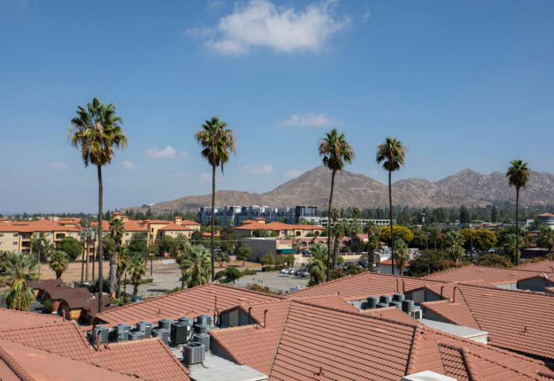 Mountain view from Riverside, California.
