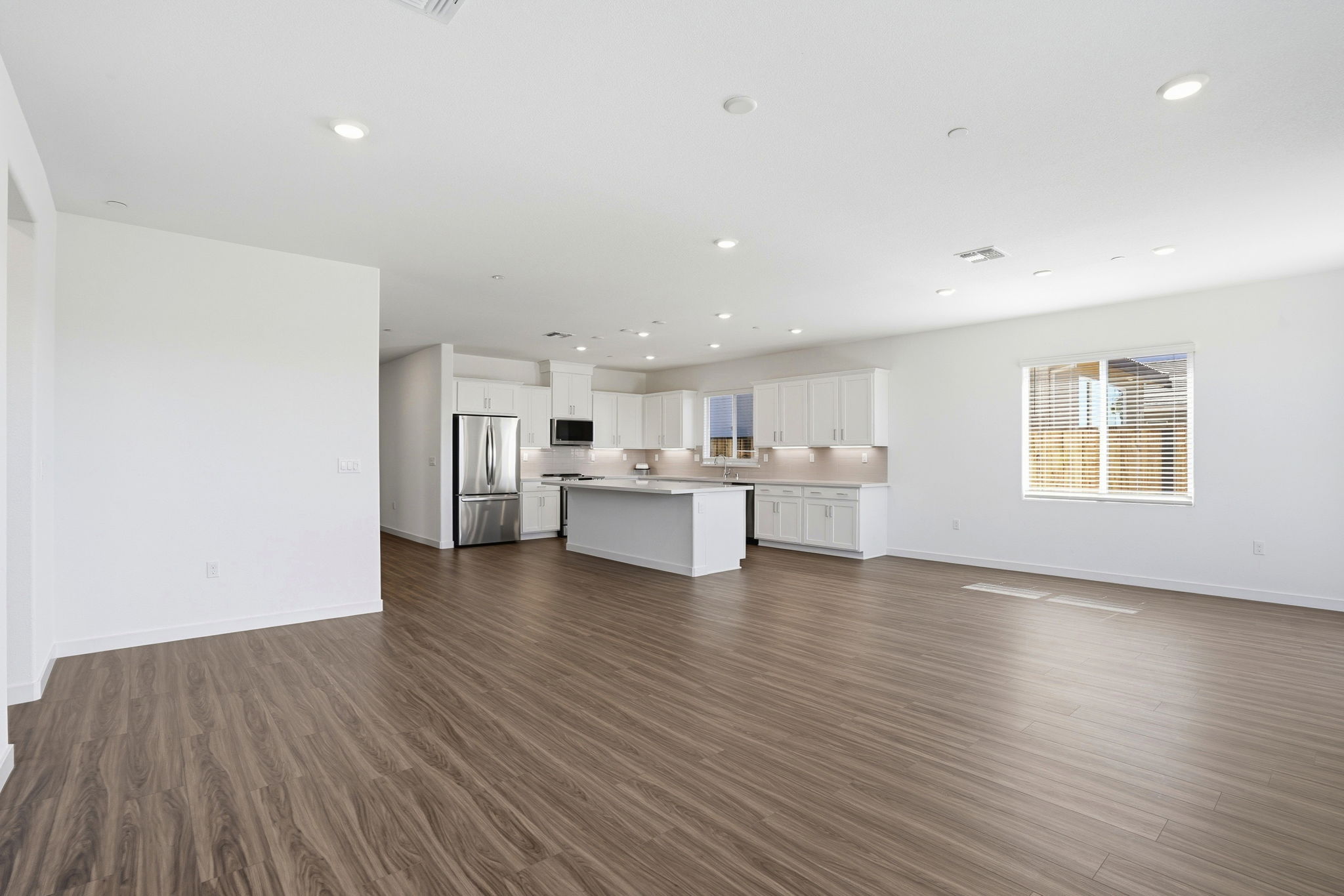 A large empty kitchen.