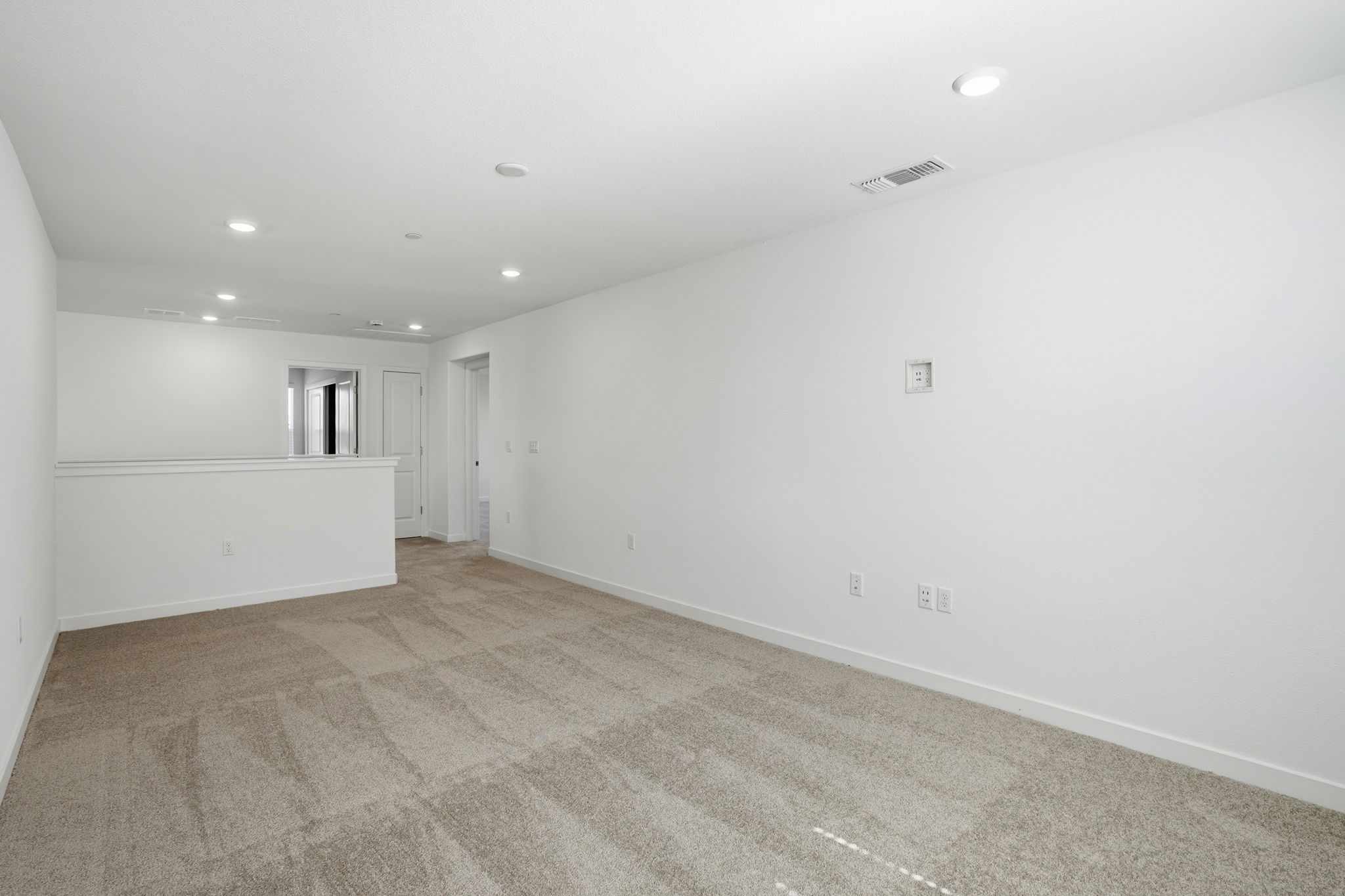 A room with white walls.