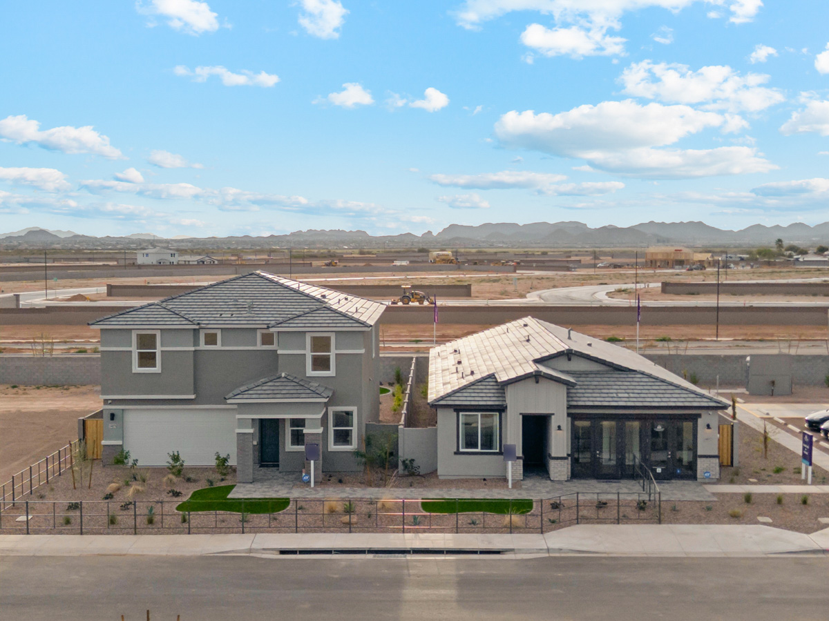 A group of houses.