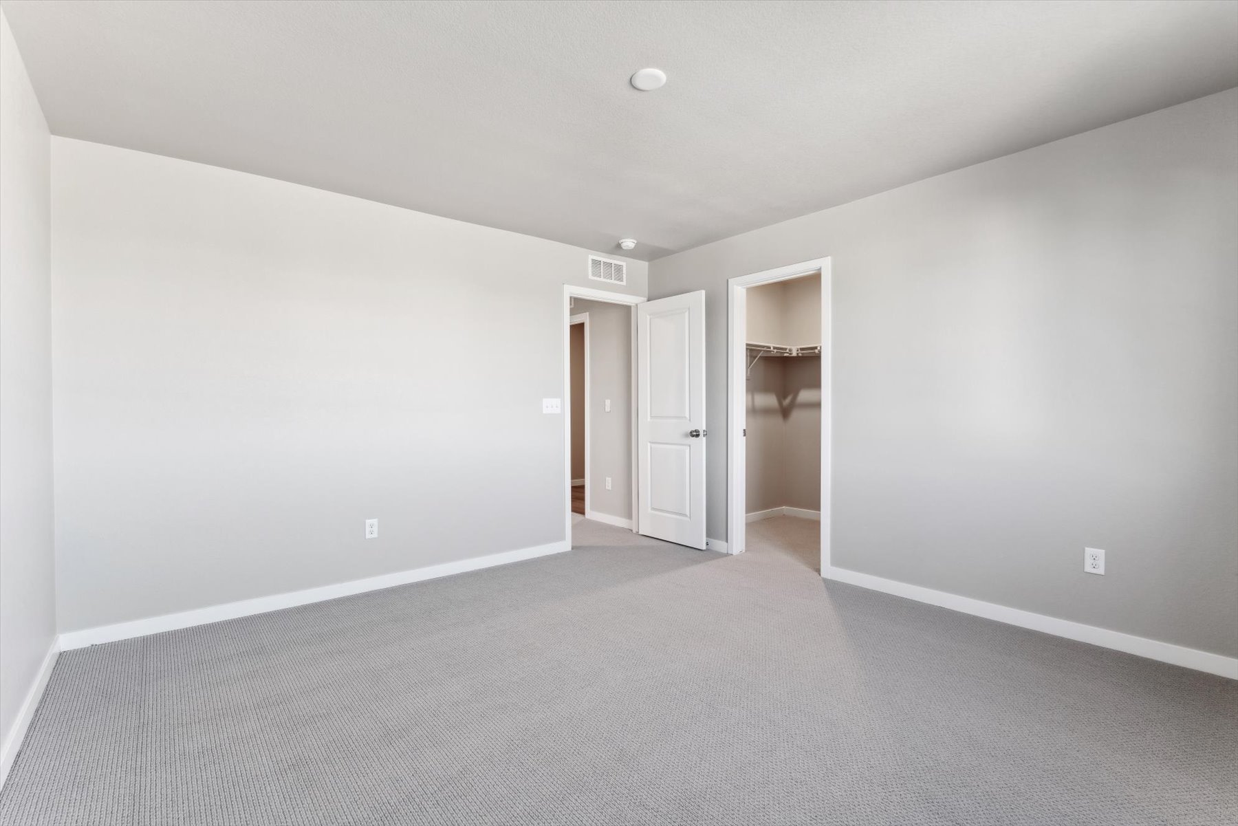 A room with white walls.