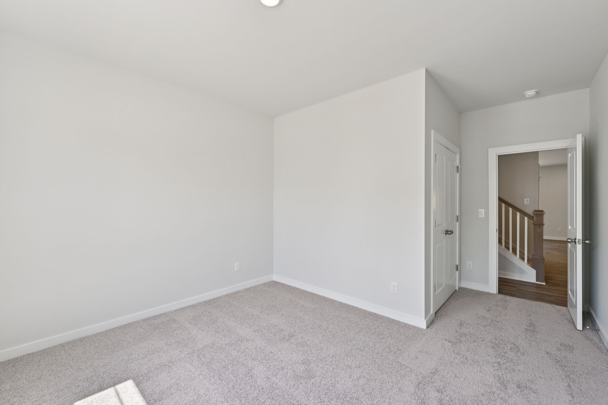 A room with white walls.