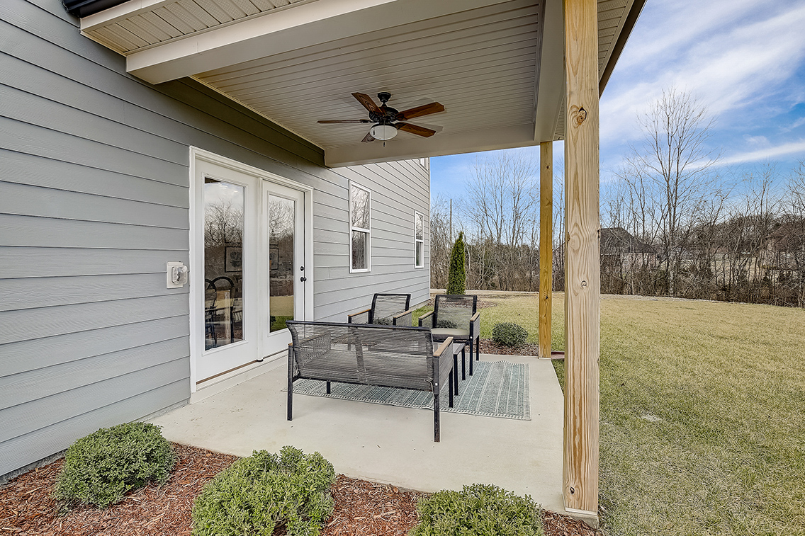 A house with a patio and a covered patio.
