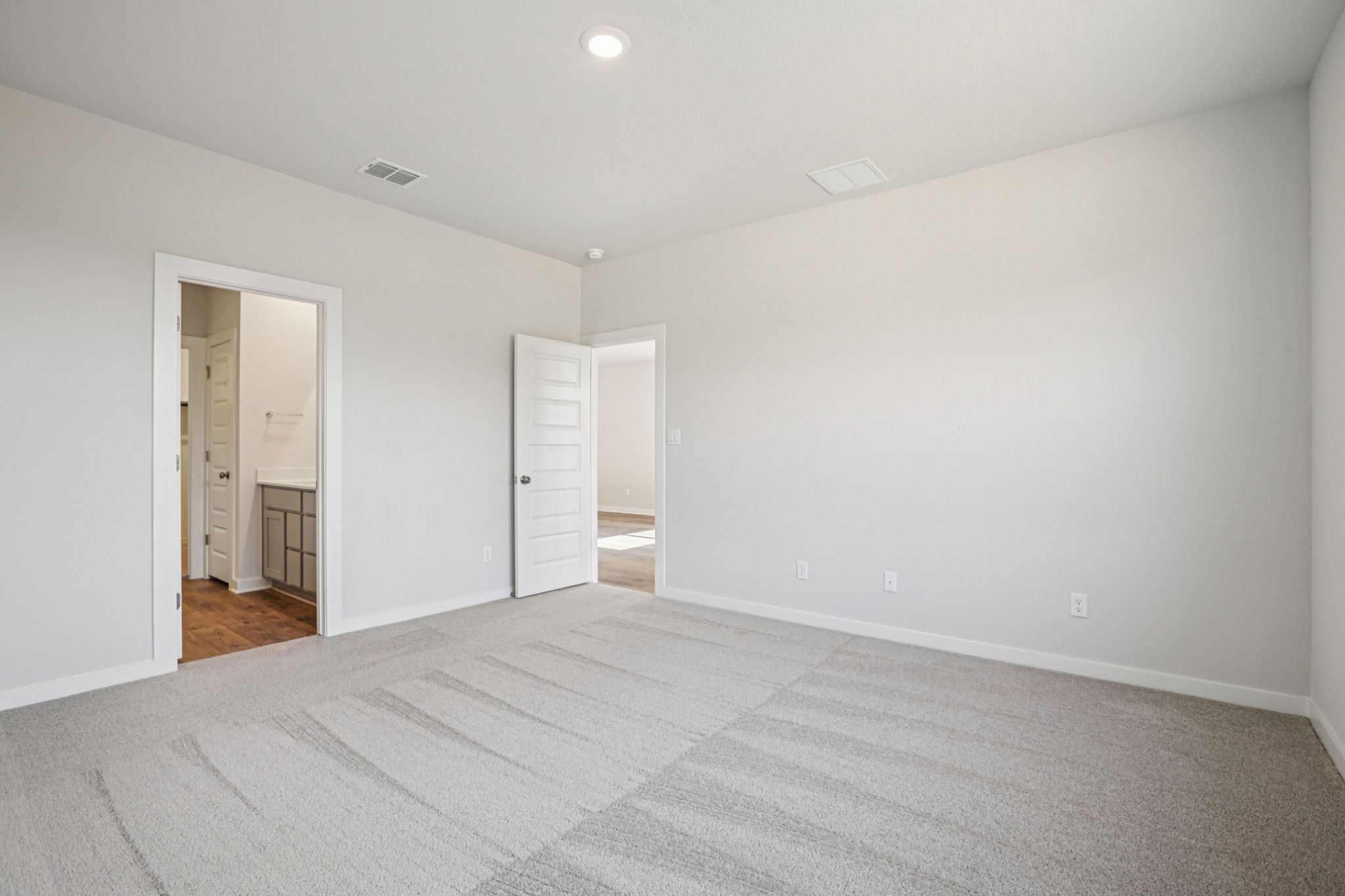 A room with white walls.