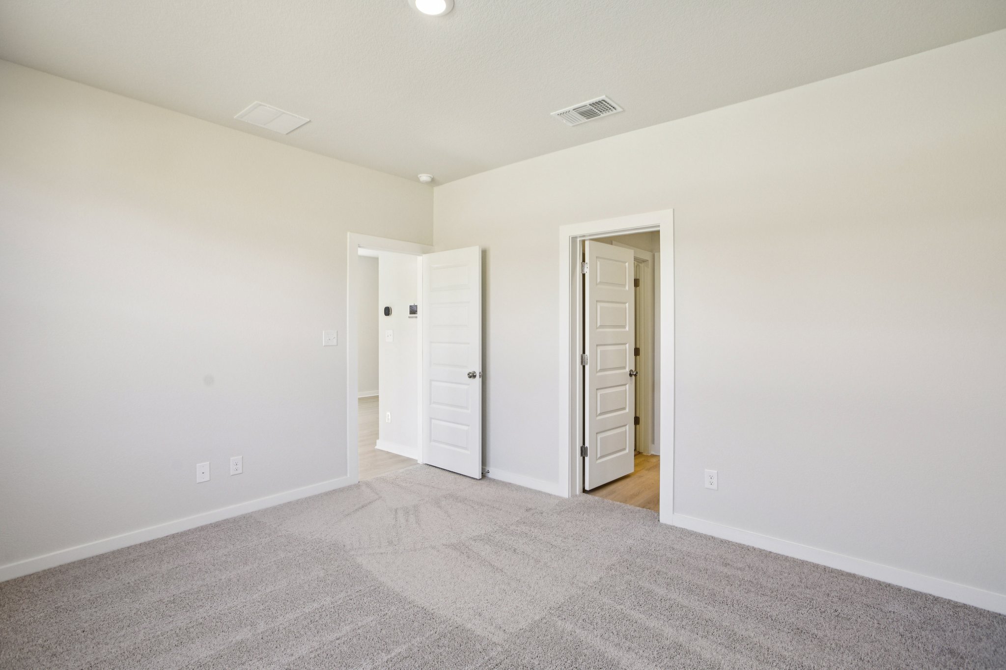 A room with white walls.