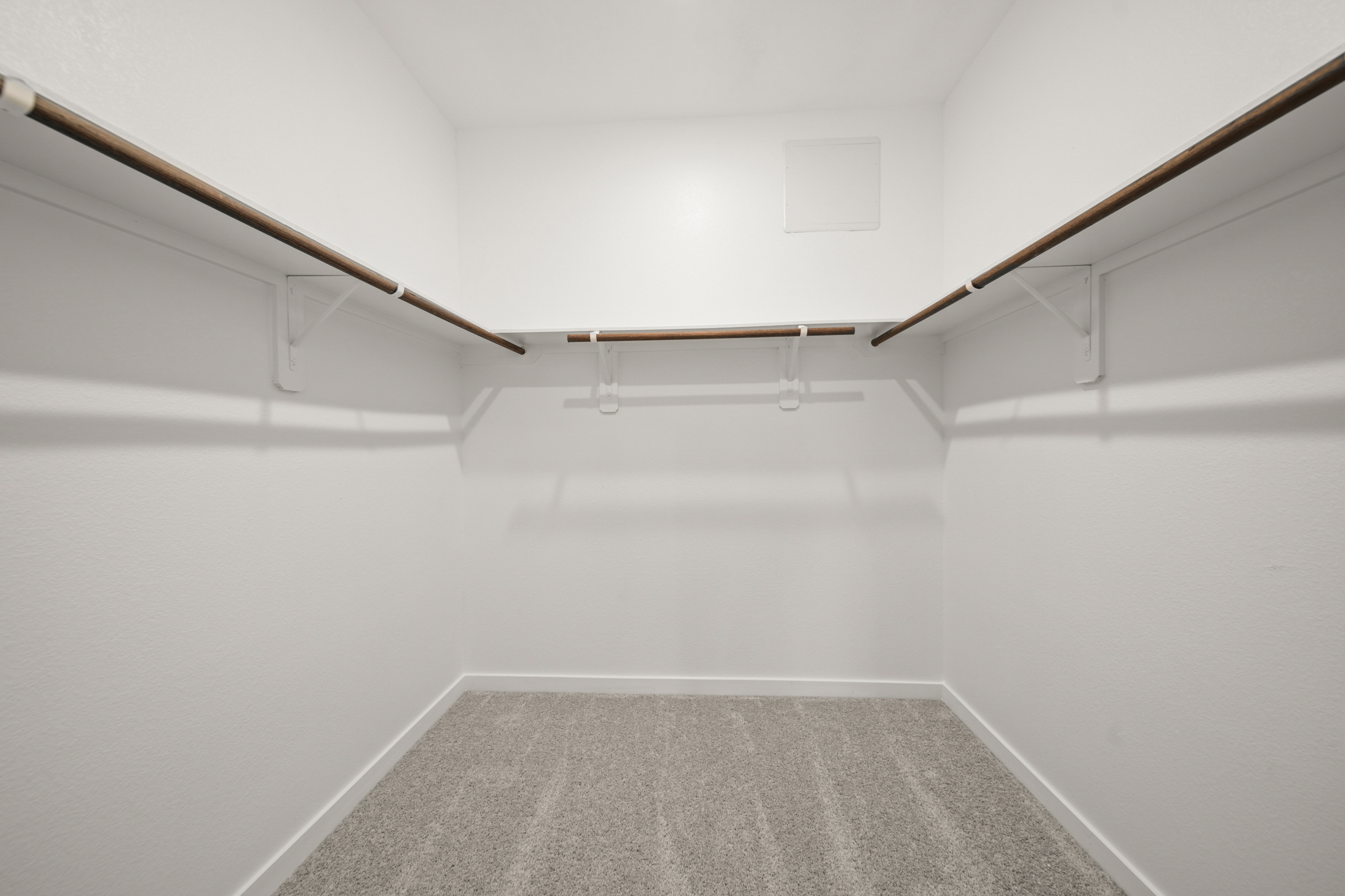 A white room with white walls.