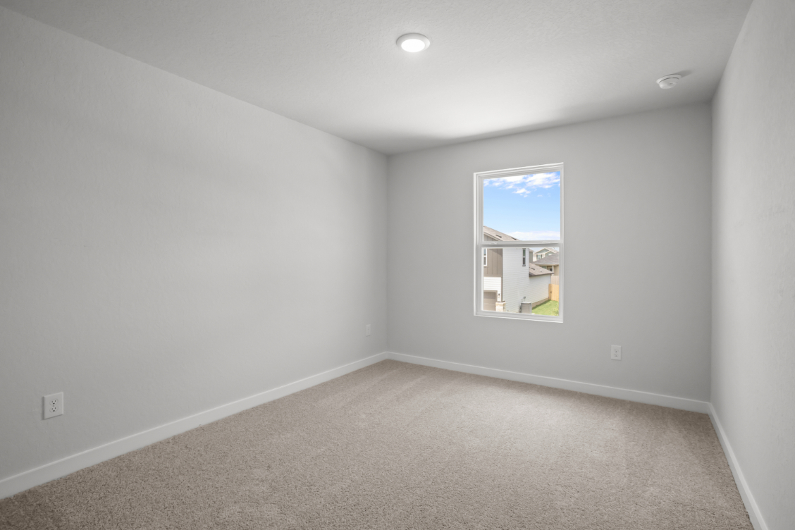 A room with a window.