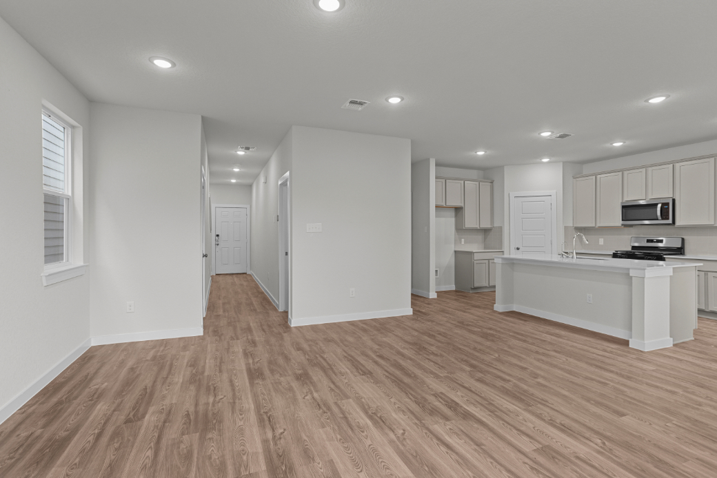 A large empty kitchen.